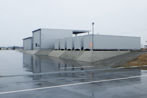 事務所外構工事 : ことぶき流通システム㈱事務所 (米子市大崎)